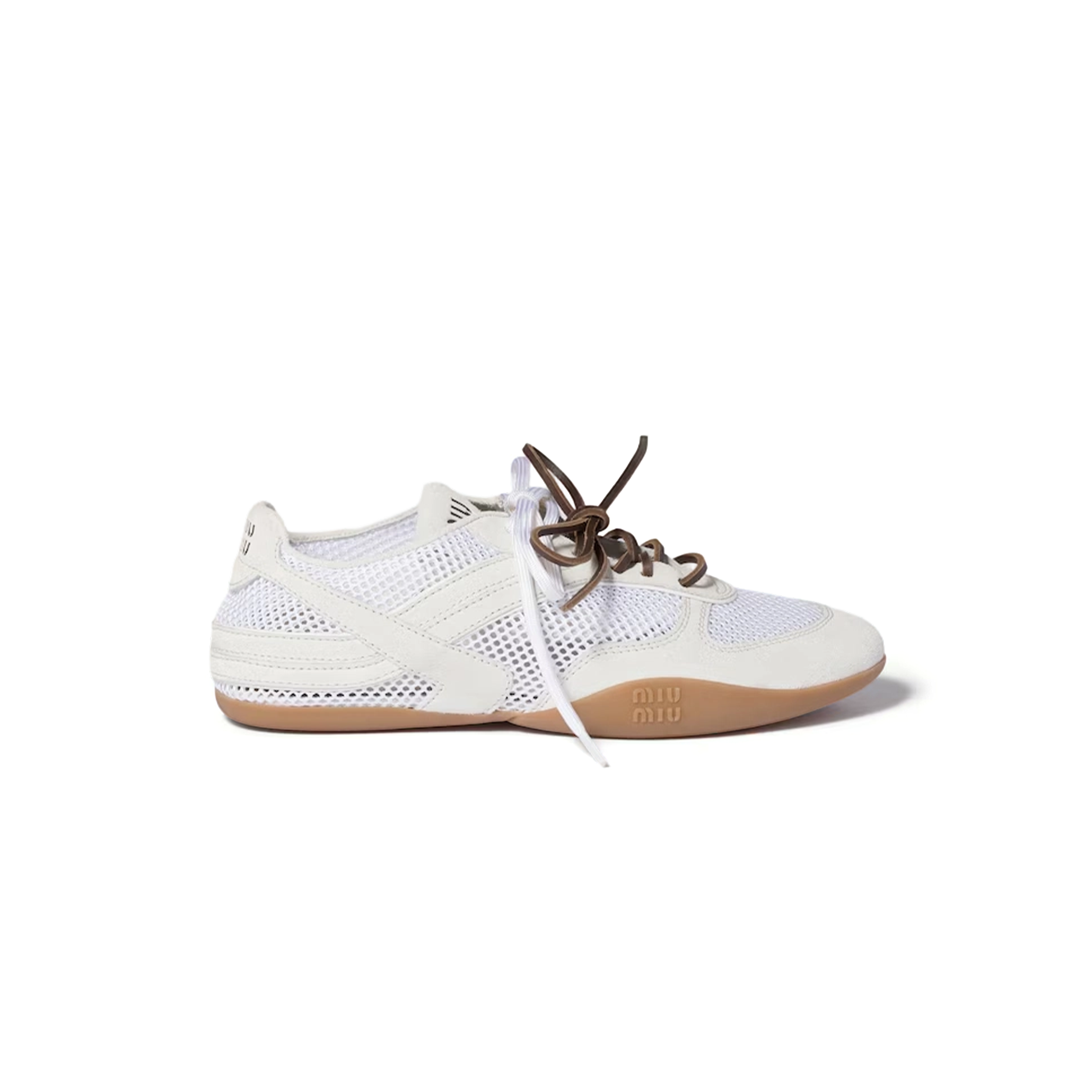 MIU MIU GYMNASIUM MESH AND SUEDE SNEAKERS 5E589E MIU MIU GYMNASIUM MESH AND SUEDE SNEAKERS 5E589E